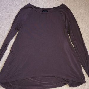 High Low Embroidered Long Sleeve